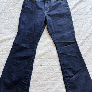 Levi's Dark Blue Denim Jeans with Tan Leather Patch